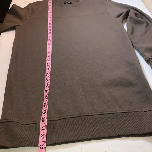 Forever 21 Men's Crewneck, Olive/Brown/Tan, Small, EUC, longline, tunic, - Picture 9 of 10